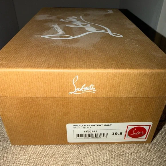 Christian Louboutin Black Patent Pigalle 85 - Picture 7 of 7